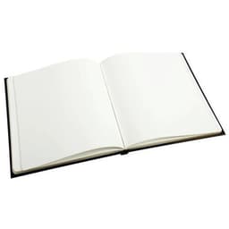 Lot de 2 livres d'or + titre 100 pages blanches 27x22cm vertical noir - Image 4