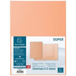 Lot de 5 paquets de 50 chemisess 2 rabats SUPER 210 - 24x32cm - bulles - Image 2