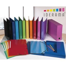 Lot de 10 Classeur A4 4 anneaux 30mm Iderama - Vert anis - Image 4