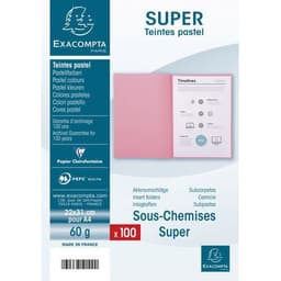 Lot de 10 paquets de 100 sous-chemisess SUPER 60 - 22x31cm bleu - Image 3