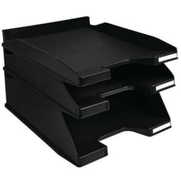 Lot de 4 Corbeille à courrier COMBO MAXI 2 encoches noir - Image 2