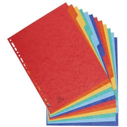 Lot de 15 Intercalaires carte lustrée 400g 12 positions - A4 maxi - Image 5