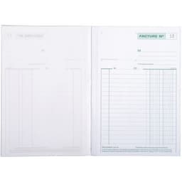 Lot de 10 Manifold Factures 21x14,8cm 50 feuil. dupli autocop. simple - Image 3