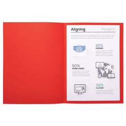 Lot de 10 paquets de 50 chemisess Forever 170 100% recyclé 24x32cm rouge - Image 5
