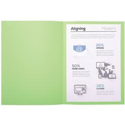 Lot de 10 paquets de 50 chem. Forever 170 100% recyclé 24x32cm vert vif - Image 5
