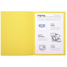 Lot de 5 paquets de 100 chem. Forever 170 100% recyclé 24x32cm jaune - Image 3
