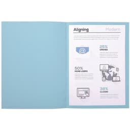 Lot de 5 paquets 100 chem. Forever 170 100% recyclé 24x32cm bleu clair - Image 3