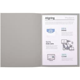 Lot de 5 paquets de 100 chemisess Forever 170 100% recyclé 24x32cm gris - Image 2