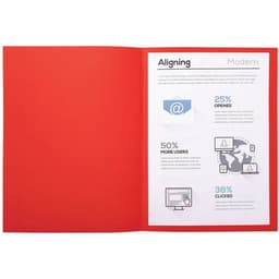 Lot de 5 paquets de 100 chem. Forever 170 100% recyclé 24x32cm rouge - Image 4