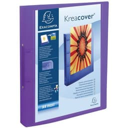 Lot de 15 Classeur 2 anneaux 30mm polypropylène chromaline 7/10e Krea Cover - Image 5