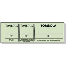 Lot de 100 Bloc tombola 100 feuillets numérotés de 3 volets - Image 4