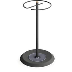 Porte-parapluie Aloès - Acier époxy noir décor hêtre - Image principale