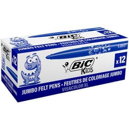 Feutre grosse pointe Visacolor Bic (Boîte de 12) - bleu foncé - Image principale