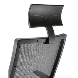 Fauteuil Office dossier résille + têtière assise tissu coloris bleu - Image 2