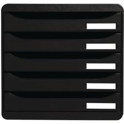 Module de classement Big Box Plus noir 5 Tiroirs - Exacompta - Image 2