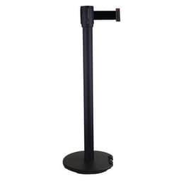 Poteau noir à sangle 5 m - Acier - Socle à roulettes - Manutan Expert - Image 8