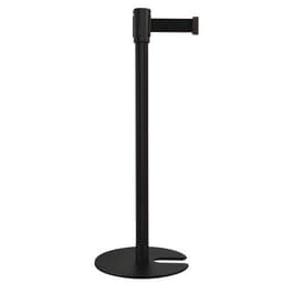 Poteau noir à sangle - 2 m - Acier - Base empilable - Manutan Expert - Image 2