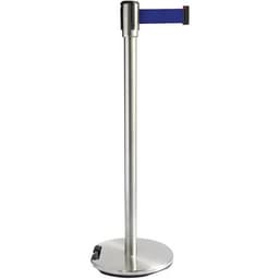 Poteau acier inoxydable à sangle 2 m - Socle à roulettes - Manutan Expert - Image 2