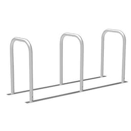 Borne vélos en U reliée - Peinte - 3 places - Image principale