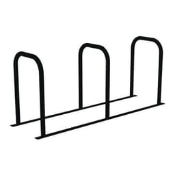 Borne vélos en U reliée 3U peinte noir profond - Image principale