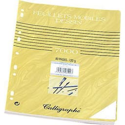 Feuillet recharge classeurs 80 pages A4 dessin uni 120g (Etui de 40) - Image principale