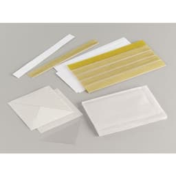 Etui adhésif en PVC cristal incolore 80 x 130 mm (Sachet de 10) - Image principale