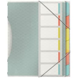Trieur 6 compartiments 24x33 cm polypropylène couleur - Image principale