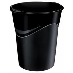Corbeille à papier à parois pleines diam.29 cm haut.33.4 cm - Noir recyclé - Image principale