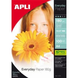 Supports pour imprimantes jet d’encre couleurs  : boite 100 feuilles A4 180g every day - Image principale