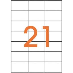 Étiquette adhésive 70x42.4 mm (Boîte de 2100) - Image principale