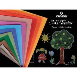 Pochette de 12 feuilles couleur assorties 160 g - 25x32 cm - Image principale