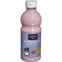 Flacon 500 ml, couleurs acryliques glossy lefranc & bourgeois - rose bonbon - Image principale