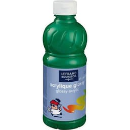 Flacon 500 ml, couleurs acryliques glossy lefranc & bourgeois - vert brillant - Image principale