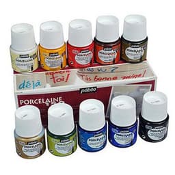 Boîte 10 flacons porcelaine de 45 ml Pebeo - Image principale