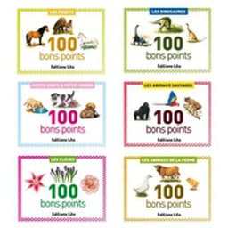 Bons points 5,7 x 7,8 cm (Boîte de 100) - fleurs - Image principale