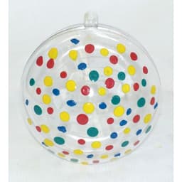Boule de noël plastique Ø 80 mm (Lot de 6) - Image principale