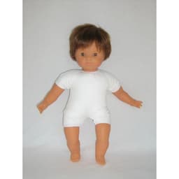 Bébé européen garçon 40 cm avec cheveux - Image principale
