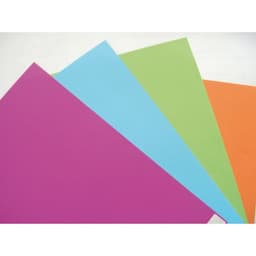 Boite de 25 couverture lisse A4 en couleurs tendances assorties - Image principale