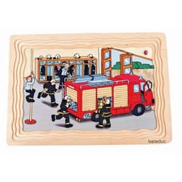 Puzzle à 4 niveaux 'les pompiers' - Image principale