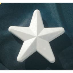 Etoile 100 mm styropor blanches (Sachet de 25) - Image principale