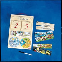Calendrier perpétuel en bois - Image principale