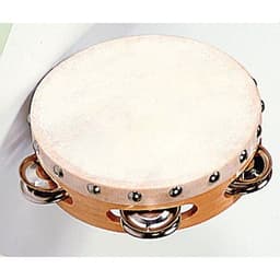Tambourin 2x4 cymbalettes peau naturelle ø 15 cm - Image principale