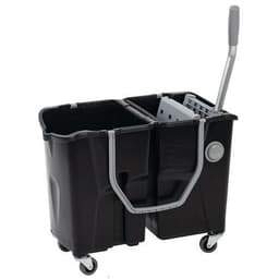 Chariot de lavage double seau 2 x 15 L avec presse à plat - Image principale