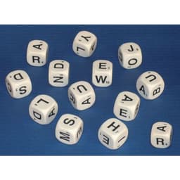 Assortiment de 13 dés éducatifs lettres - Image principale