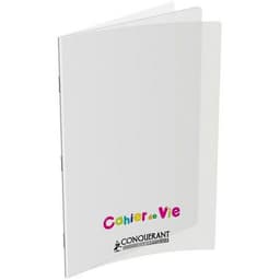 Cahier de vie polypropylène 24x32 cm 96 pages 1 page unie 1 page lignée 8 mm - Image principale