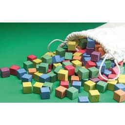 Set de 150 cubes en bois recyclé - Image principale