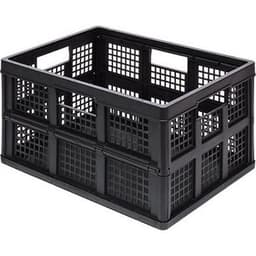Bac de rangement pliant 45l empilable. dim : 400x575x280 mm - Image principale