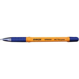 Stylo bille grip pointe fine 0.7 mm corps orange - bleu - Image principale