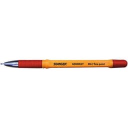 Stylo bille grip pointe fine 0.7 mm corps orange - rouge - Image principale