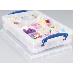 Bac de rangement 11 litres avec diviseur 6 compartiments 456x356x148 mm - Image principale